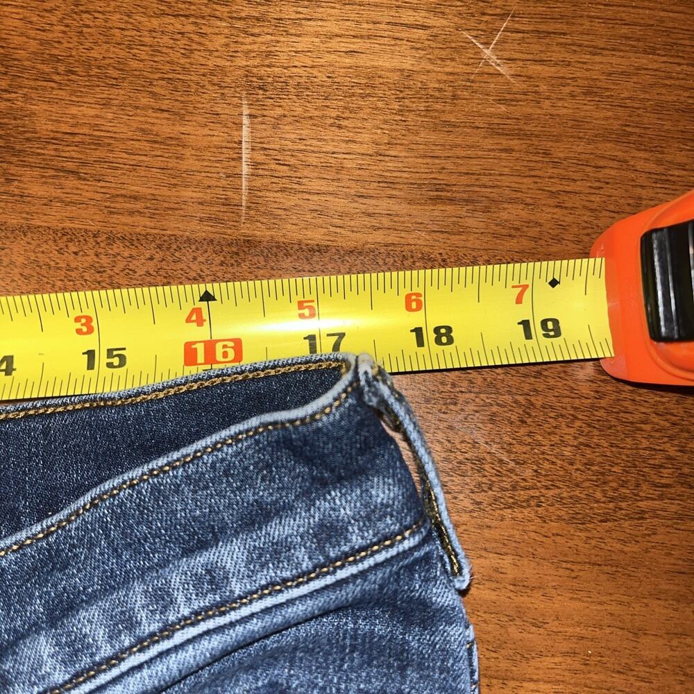 Duluth Trading Flannel Lined Jeans womens 14 x 29 Blue Denim daily straight leg - Picture 3 of 4